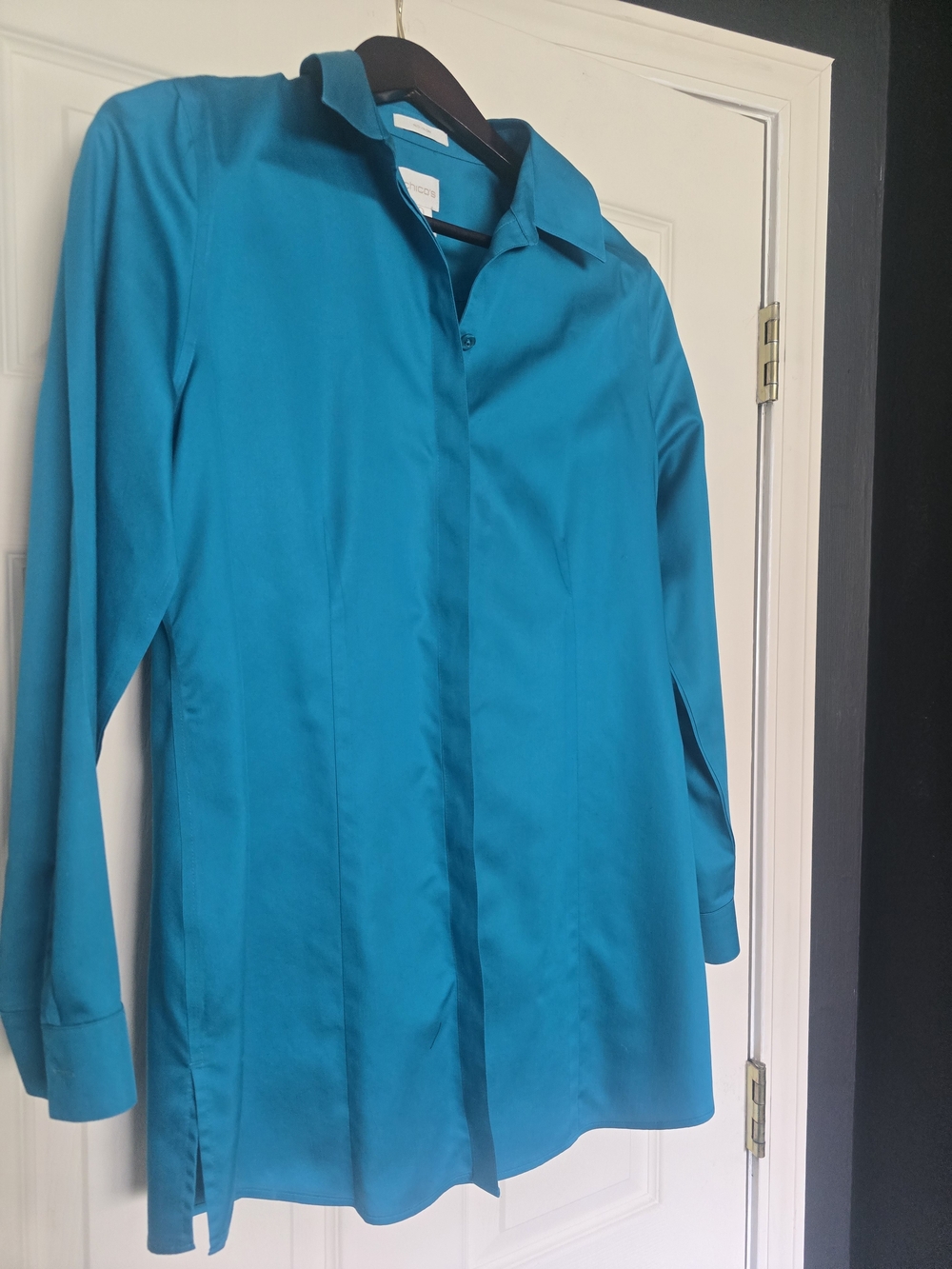 Chico's Teal Collared Shirt
